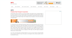 Desktop Screenshot of hrtc.org.in