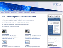 Tablet Screenshot of hrtc.de